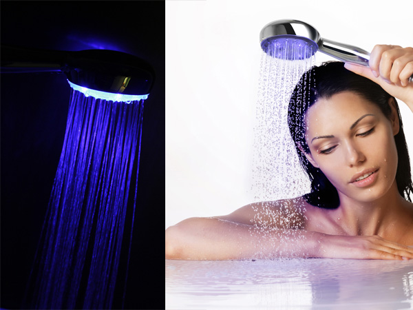 Physiotherapeutic device for hydro-massage with light emission "AVERS Shower"