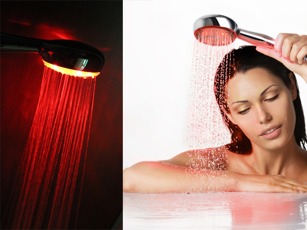 Physiotherapeutic device for hydro-massage with light emission "AVERS Shower"